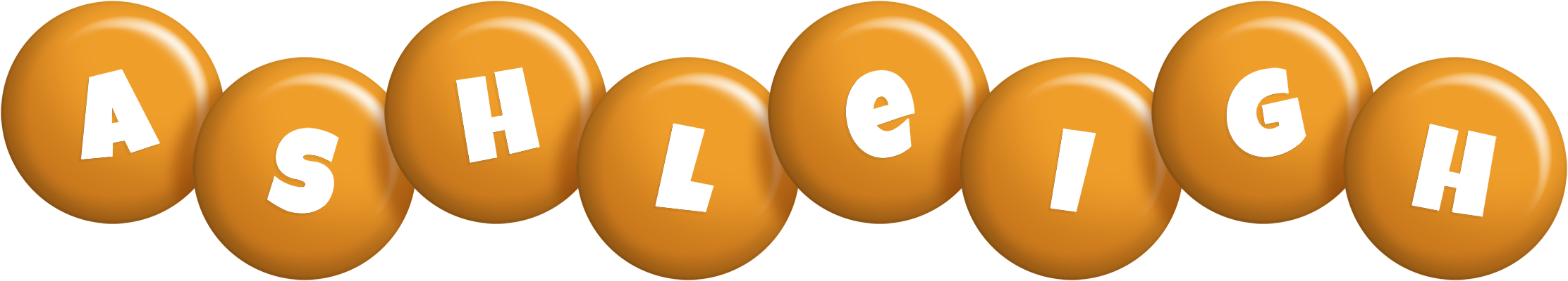Ashleigh candy-orange logo