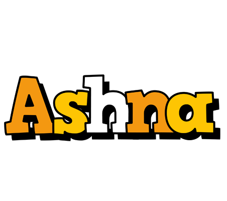 Ashna cartoon logo