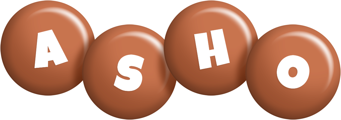 Asho candy-brown logo