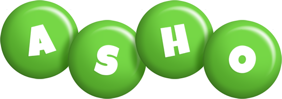 Asho candy-green logo