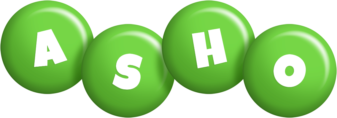 Asho candy-green logo