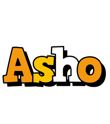 Asho cartoon logo