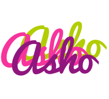 Asho flowers logo