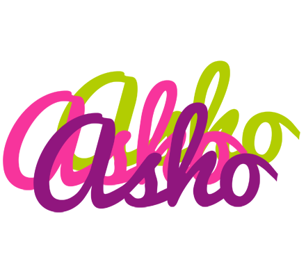 Asho flowers logo
