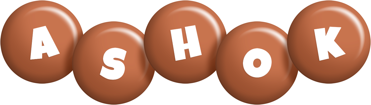 Ashok candy-brown logo