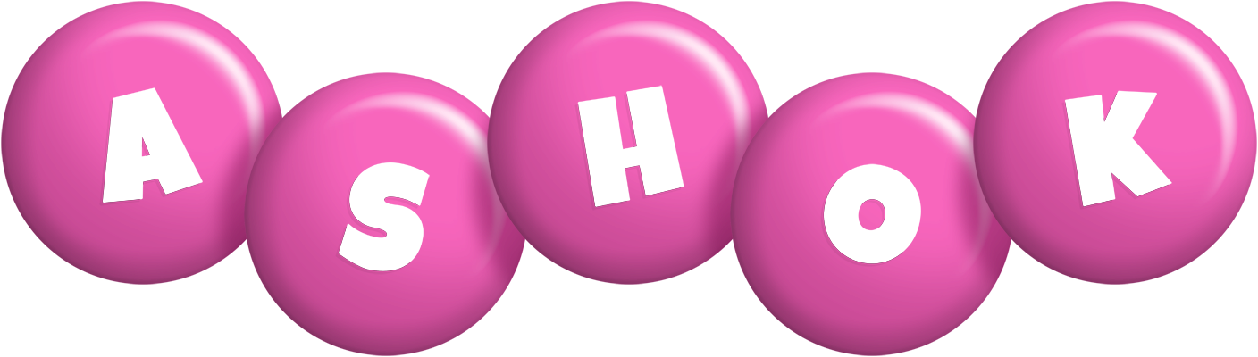 Ashok candy-pink logo