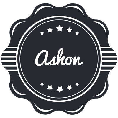 Ashon badge logo