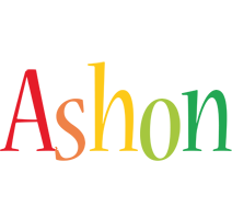 Ashon birthday logo