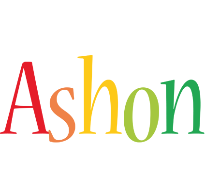 Ashon birthday logo