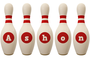 Ashon bowling-pin logo