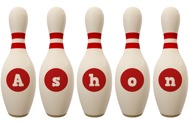 Ashon bowling-pin logo