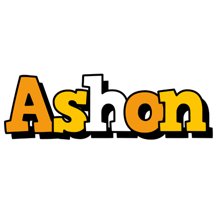 Ashon cartoon logo
