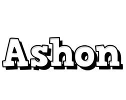 Ashon snowing logo