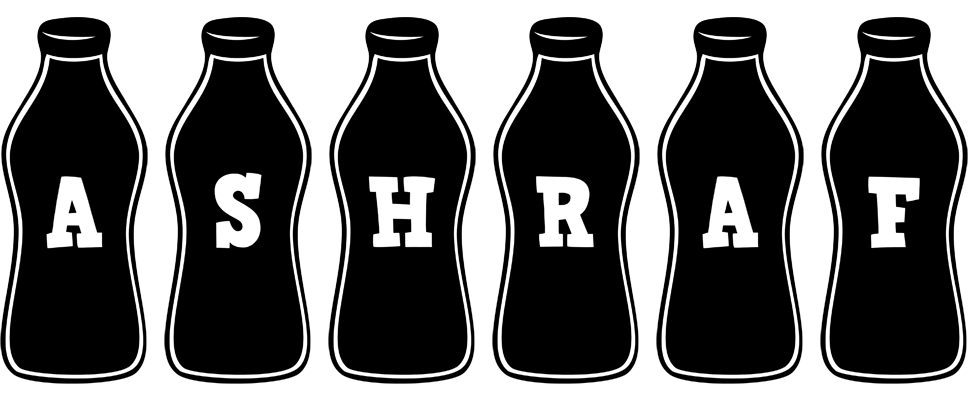 Ashraf bottle logo
