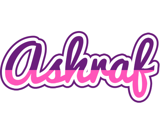 Ashraf cheerful logo