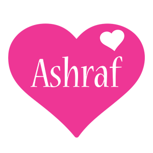 Ashraf love-heart logo