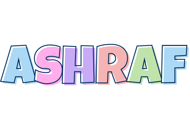 Ashraf pastel logo