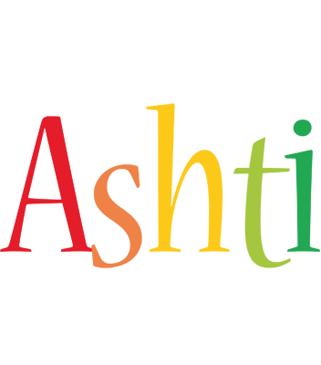Ashti birthday logo