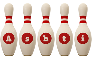 Ashti bowling-pin logo