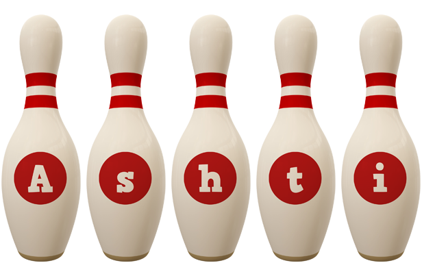 Ashti bowling-pin logo