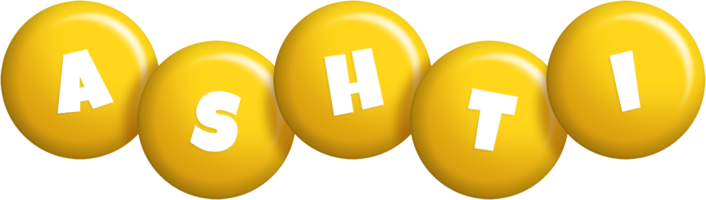 Ashti candy-yellow logo