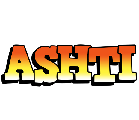 Ashti sunset logo
