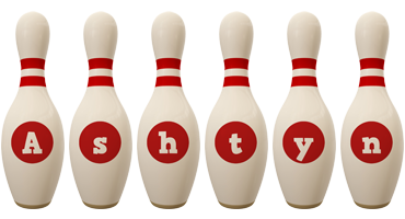 Ashtyn bowling-pin logo