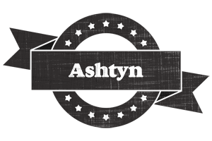 Ashtyn grunge logo