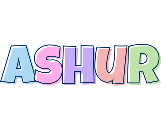 Ashur pastel logo