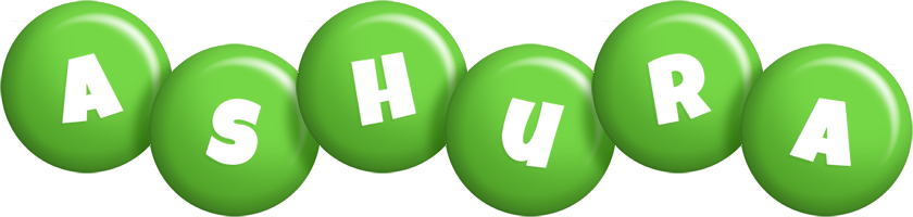 Ashura candy-green logo