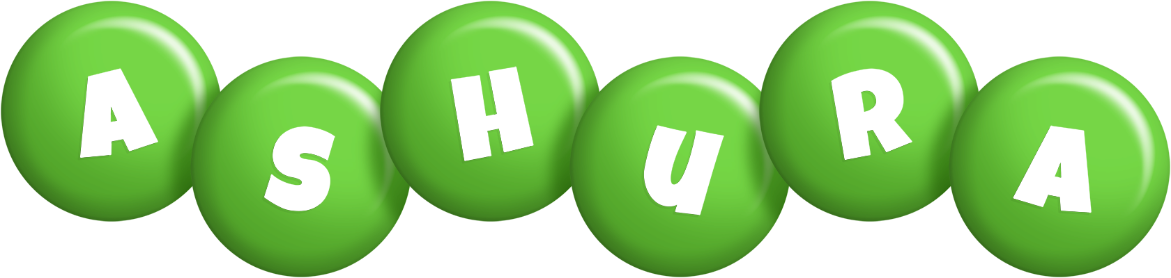 Ashura candy-green logo