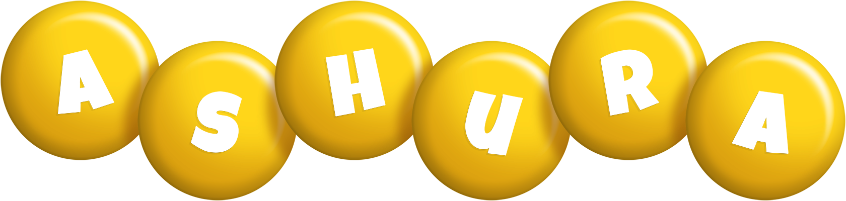Ashura candy-yellow logo