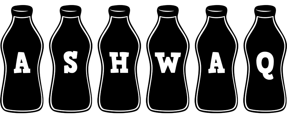 Ashwaq bottle logo