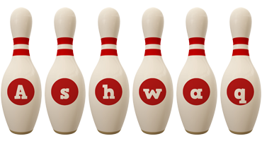 Ashwaq bowling-pin logo