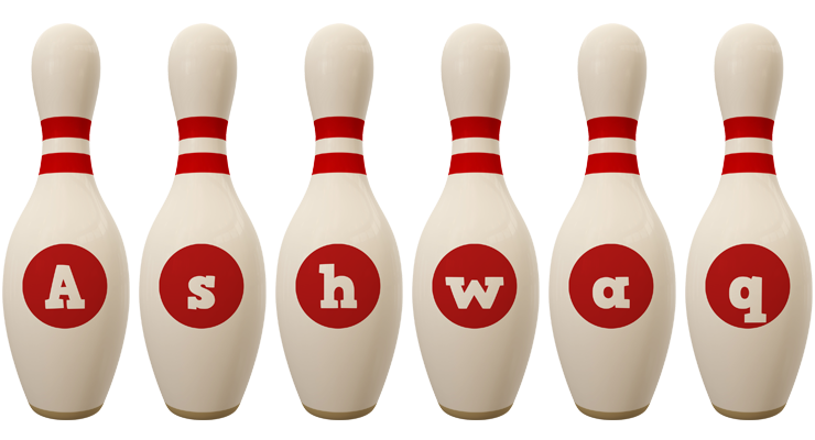 Ashwaq bowling-pin logo