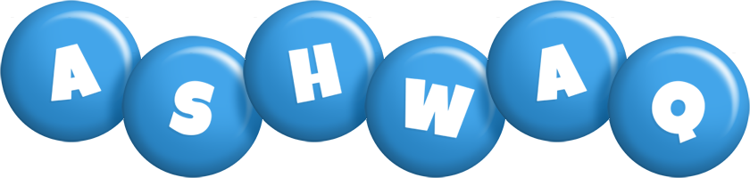 Ashwaq candy-blue logo