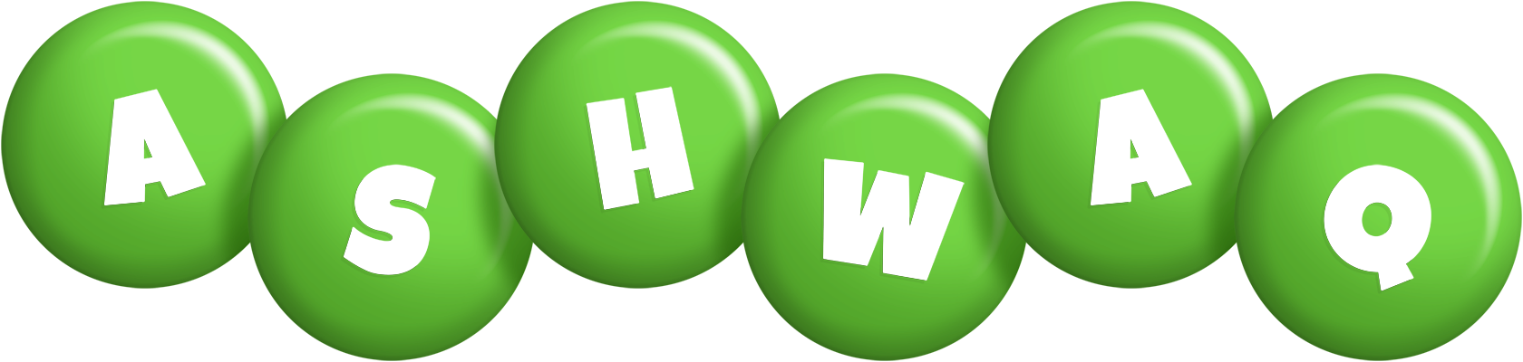 Ashwaq candy-green logo