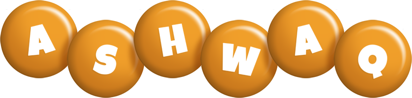 Ashwaq candy-orange logo