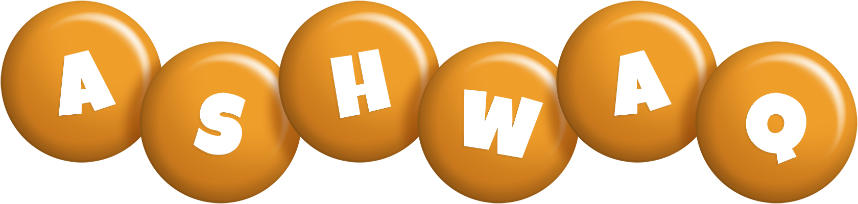 Ashwaq candy-orange logo
