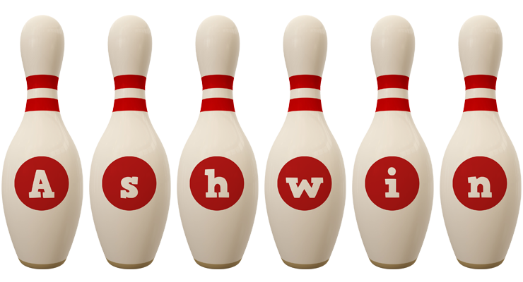 Ashwin bowling-pin logo