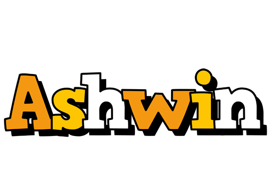 Ashwin cartoon logo