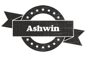 Ashwin grunge logo