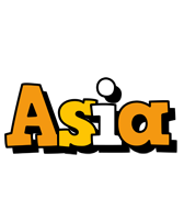 Asia cartoon logo