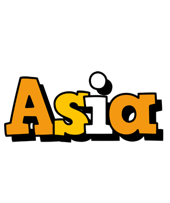 Asia cartoon logo