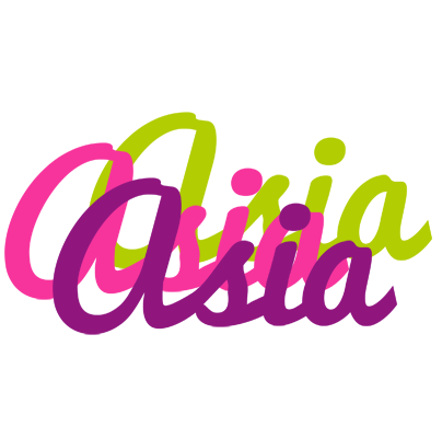 Asia flowers logo