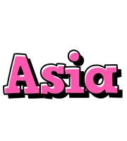 Asia girlish logo