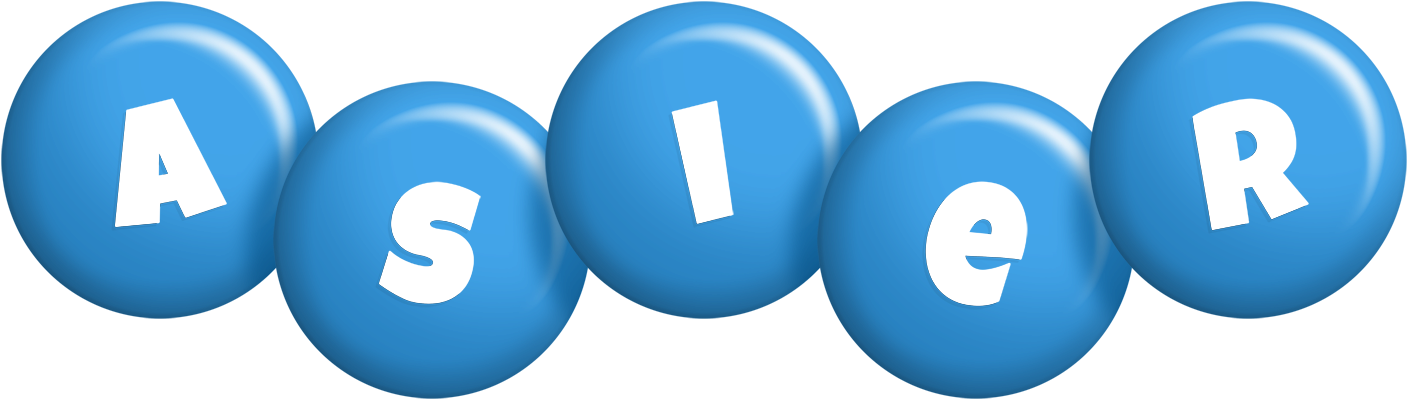 Asier candy-blue logo