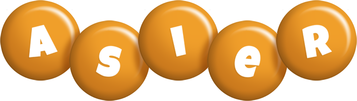 Asier candy-orange logo