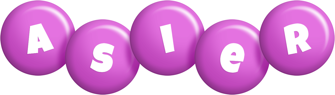Asier candy-purple logo