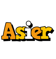 Asier cartoon logo